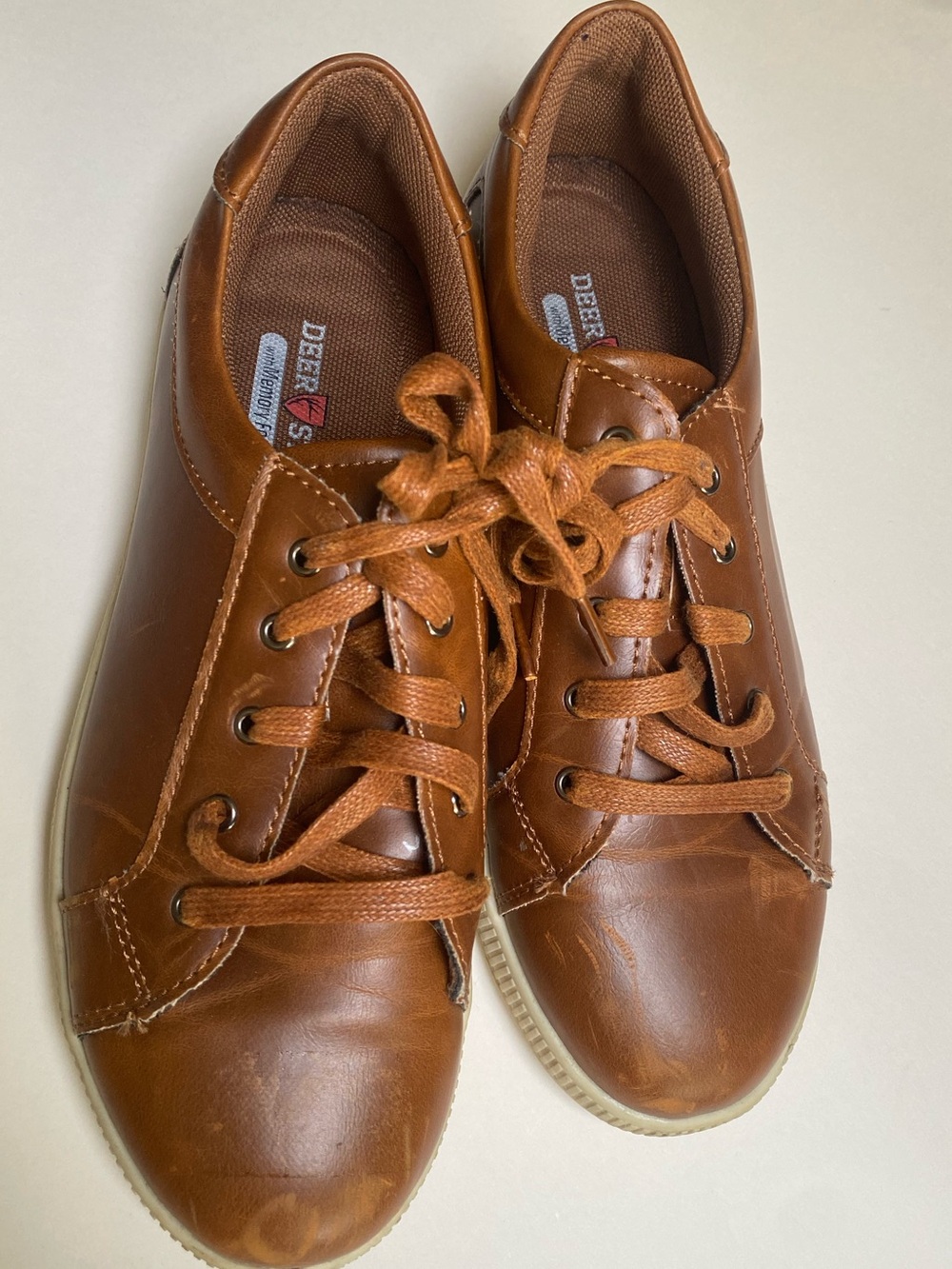 Deer Stags Kane Brown Synthetic Leather Boys Sneakers Size 6M Memory Foam